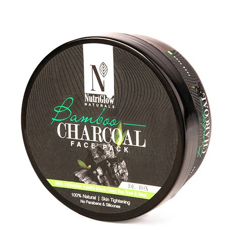 Buy NutriGlow Natural's Bamboo Charcoal Face Pack With Ethiopian Kaolin ...