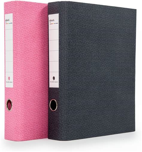 COMMA Abaca – 2D Ring Binder File – A4 Size – 40mm (1.5inch) Nickel ...