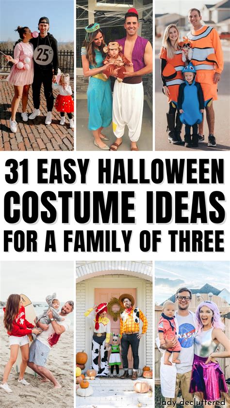 31 Easy Halloween Costumes for a Family of Three | Carnaval