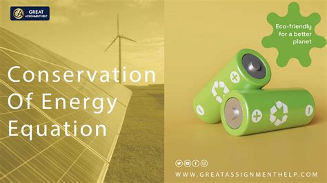 Conservation Of Energy Equation