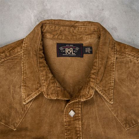 RRL Buffalo Western Corduroy Shirt Faded Tan - Frans Boone Store
