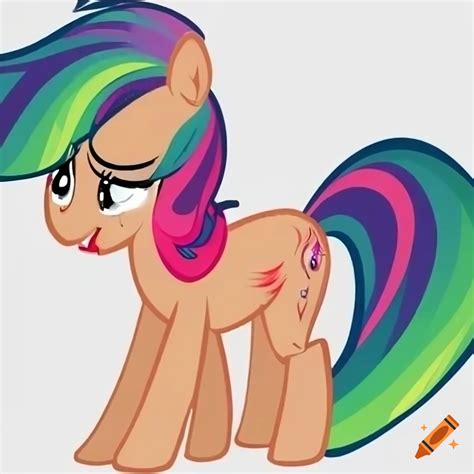 Pink my little pony with a flamethrower on Craiyon