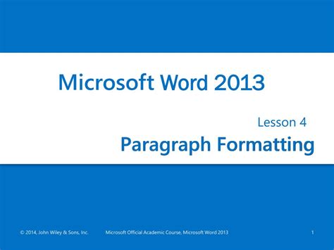 Paragraph Formatting 的图像结果