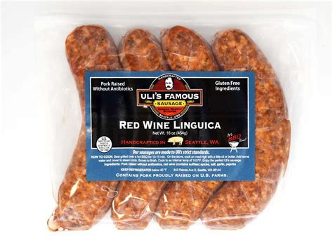 Uli's Famous Red Wine Linguica (Portugese Linguica) - Ulis Famous Sausage