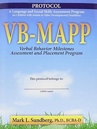 VB-MAPP Verbal Behavior Milestones Assessment and Placement Program : A ...