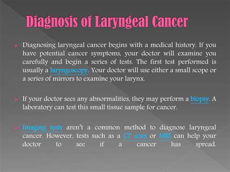PPT - Laryngeal Cancer: Symptoms, causes, diagnosis and treatment. PowerPoint Presentation - ID ...