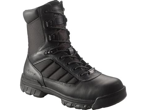 Bates Tactical Sport 8 Side-Zip Tactical Boots Leather/Nylon Black