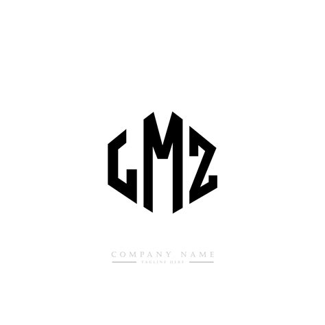 Diseño de logotipo de letra lmz con forma de polígono. Diseño de ...