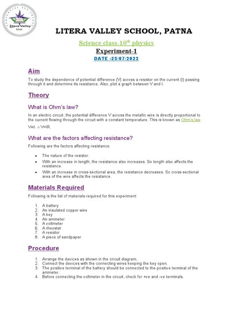 Image result for Science Project 10 Class Physics