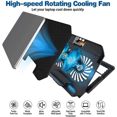 Zinq Five Fan Cooling Pad | The notebook cooler has a unique design and ad