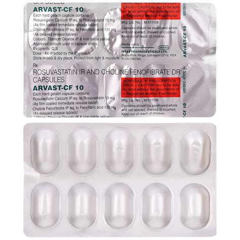 Arvast CF 10 - Strip of 10 Capsules : Amazon.in: Health & Personal Care