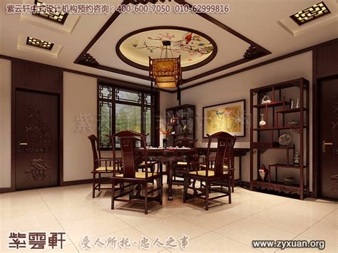 新中式餐厅装修效果图-上海装潢网