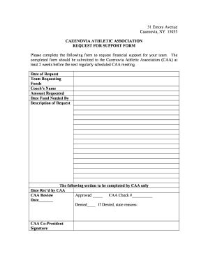 Fillable Online CAA Request Form.doc 01 Fax Email Print - pdfFiller
