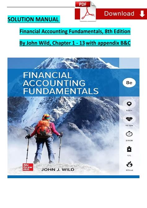 SOLUTION MANUAL - John Wild, Financial Accounting Fundamentals 8th ...