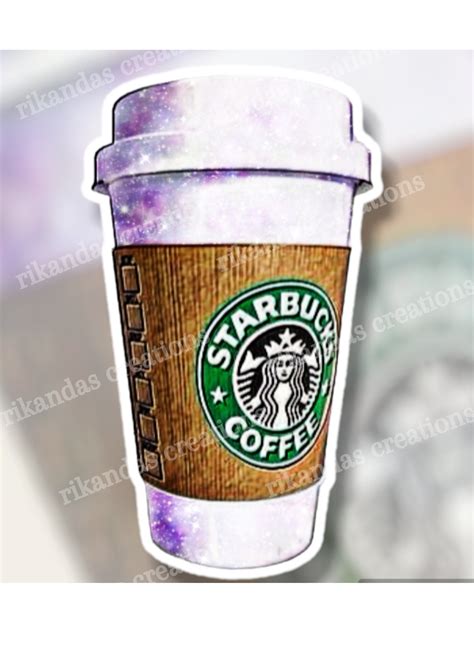 Starbucks Coffee Stickers | Galaxy | to Go Cup | Red | Purple | Green ...
