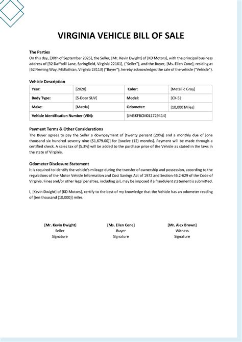 Virginia bill of particulars civil - mubillo
