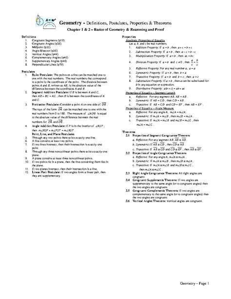 Image result for Basic Geometry Rules