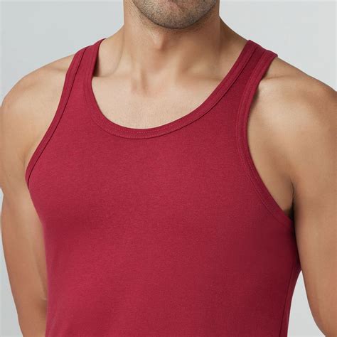Ace Modal-Cotton Vest Bold Burgundy – XYXX Apparels