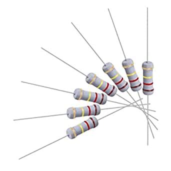 uxcell 50Pcs 120K Ohm Resistor, 1W 5% Tolerance Metal Oxide Film ...