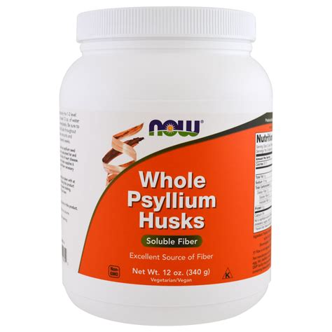 Now Foods, Whole Psyllium Husks, 12 oz (340 g) - iHerb.com
