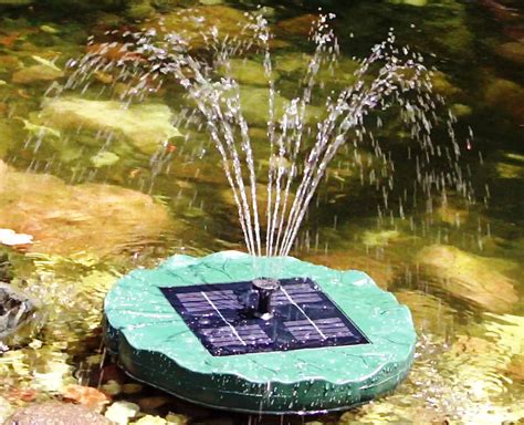 Solar Powered Pond Fountain | Diy solar fountain, Solar water feature ...