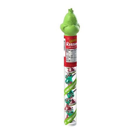 Buy HERSHEY'S, KISSES Grinch Milk Chocolate Christmas Candy, 2.4 oz ...