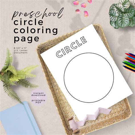Circle Coloring Pages Preschool