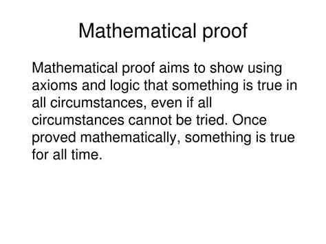 Image result for Mathematical Proof Statement Example