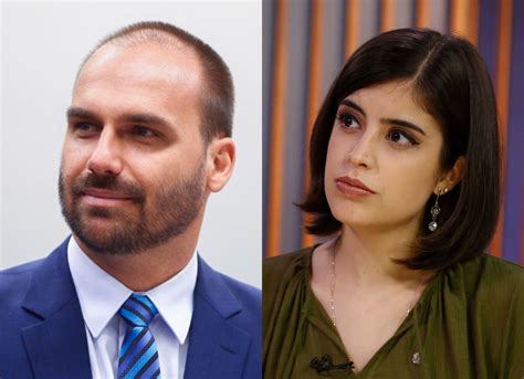 Eduardo Bolsonaro recebe queixa-crime de Tabata Amaral por fake news