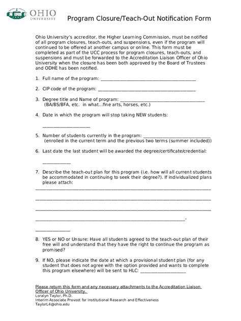 ODHE New Undergraduate Program Template Doc Template | pdfFiller