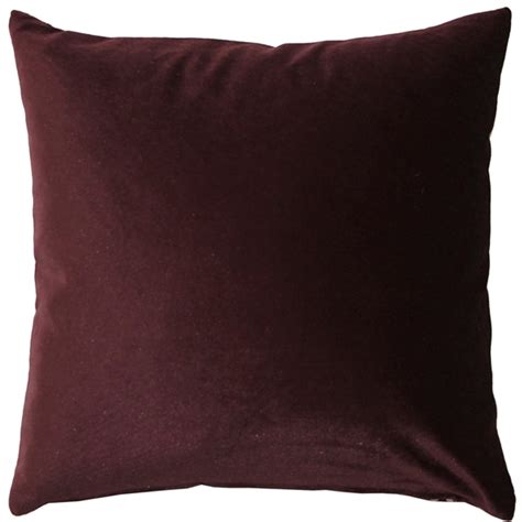 Seigaiha Scallop Textured Velvet Burgundy Throw Pillow 19x19 | Pillow Decor
