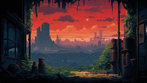 Evening Pixel Art AI Generated [1920x1080] : r/wallpapers