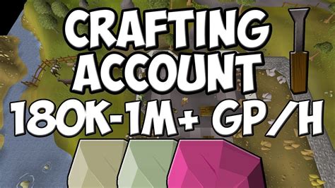 (OSRS) Crafting Account - Opals/Jades/Topaz | Profit Per Hour - YouTube