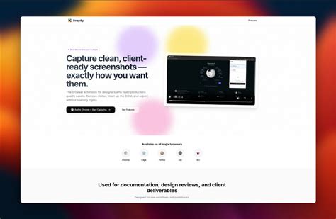 Snapify — Clean, Client-Ready Screenshots for Designers