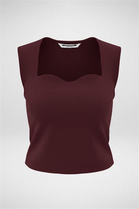 Sia Sweetheart Neckline Top - Deep Wine – Cheesewalk