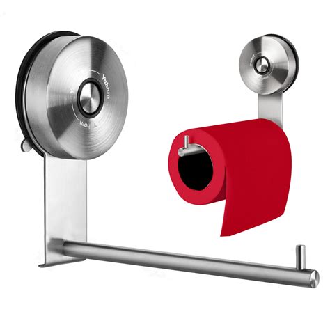 Yohom Toilet Paper Holder Suction Toilet Roll Holder Bathroom Wall ...