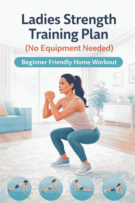 Ladies Strength Training Plan (No Equipment Needed) – Beginner Friendly ...