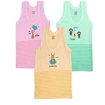 Buy CUCUMBER Baby Girl's Sleeveless Lining Printed Cotton Regular Fit ...