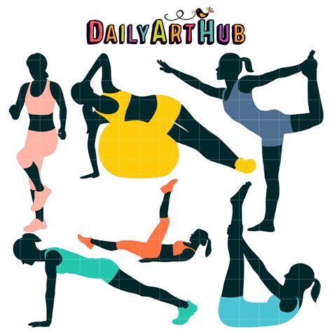 Silueta De Fitness Clip Art Fitness Center Oder Fitness Studio Emblem.