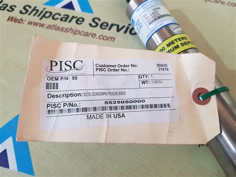 SBE 50 DIGITAL OCEANOGRAPHIC PRESSURE SENSOR WITH WET PLUGGABLE CONNEC ...