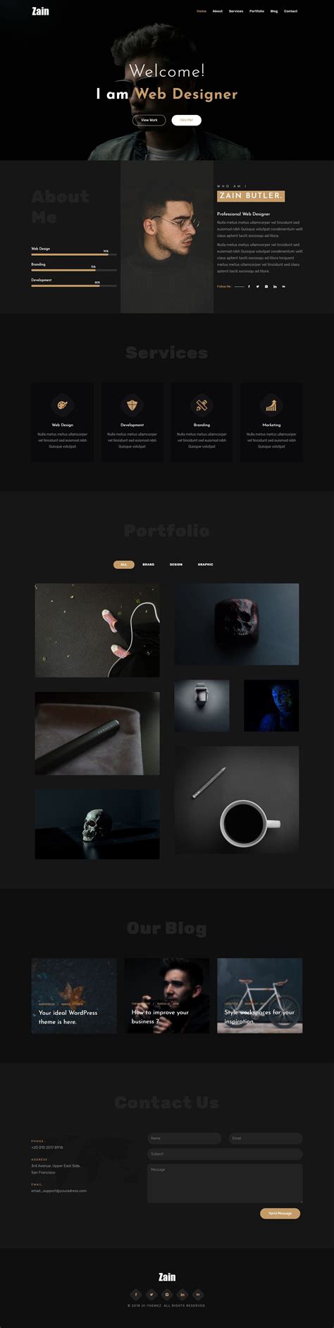 Image result for Portfolio Website HTML
