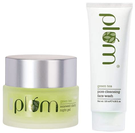 Plum Night Routine Combo | Renewed Clarity Night Gel 50 ml | Plum Green ...