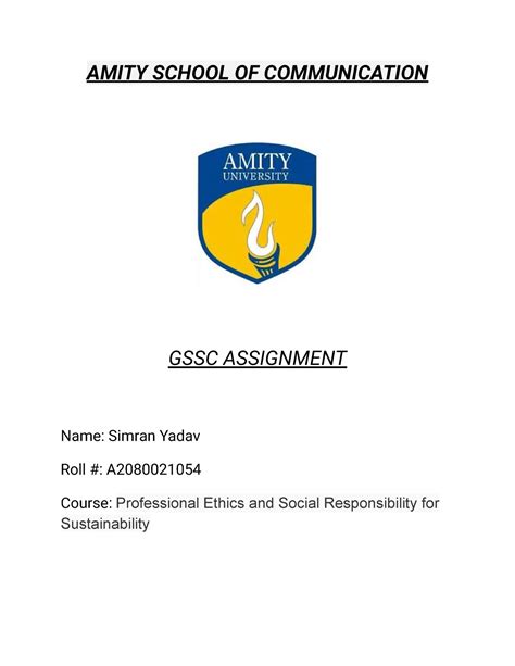 Professional Ethics and Social Responsibility for Sustainability ...