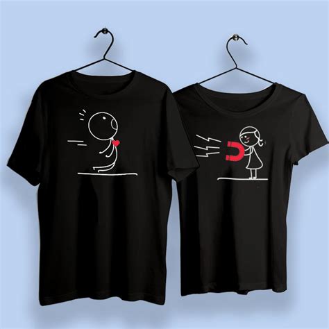 Love Magnet DreamBag Couple T Shirts - TEEZ.in