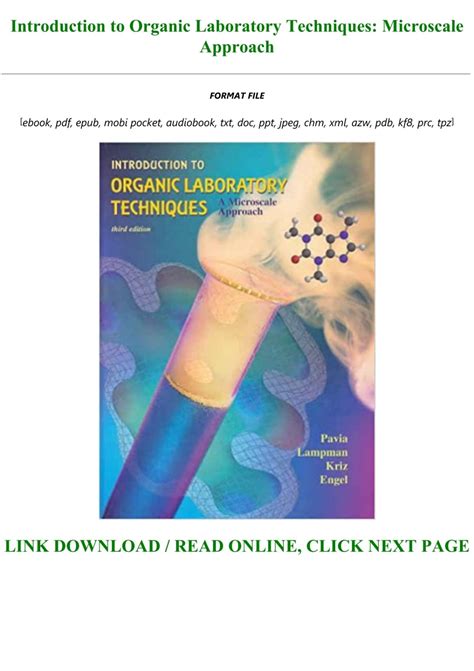 Best [PDF] Introduction to Organic Laboratory Techniques: Microscale Approach Full-Acces