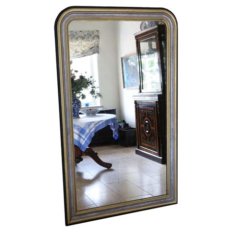 Antique 19th Century very large quality floor wall overmantle mirror ...