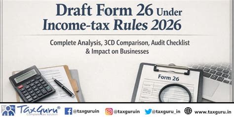 From Form 3CD to Draft Form 26: What the New Tax Audit Framework Means ...