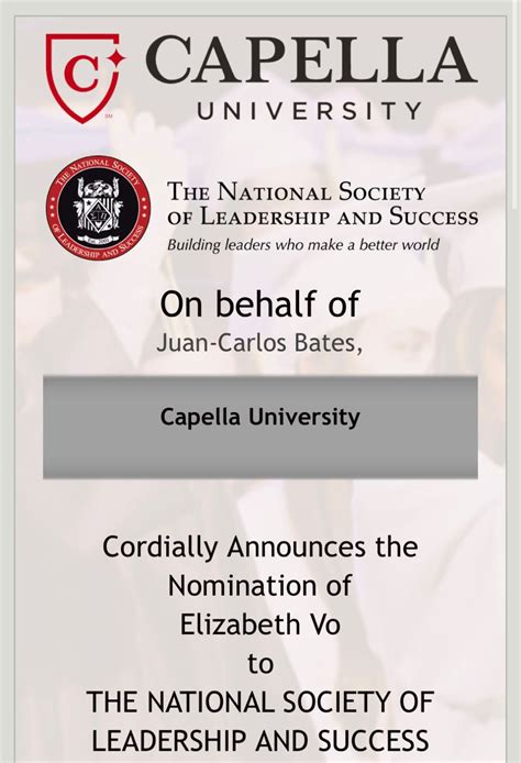 Thank you, Capella University . I am honored and excited to be on this ...