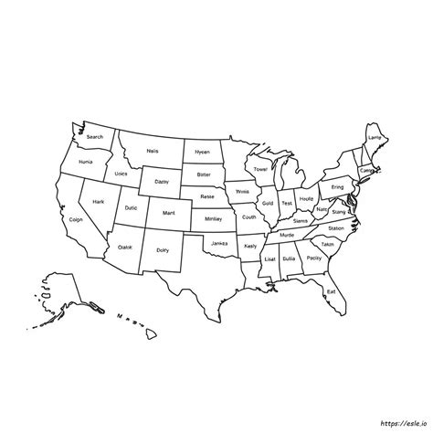Coloring Pages For States