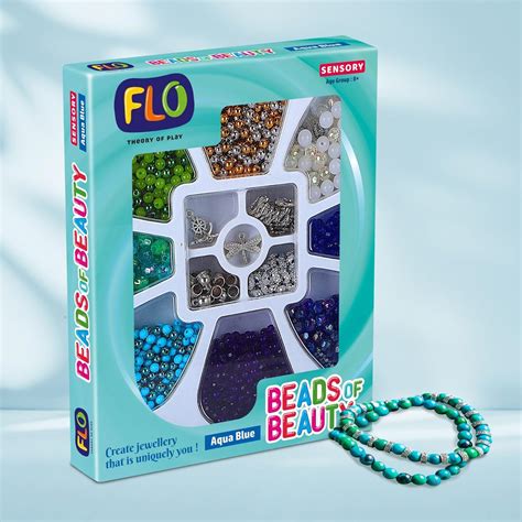 Buy FLO Toys Beads Of Beauty: Scarlet Blue Diy Fashion Kit For Kids ...